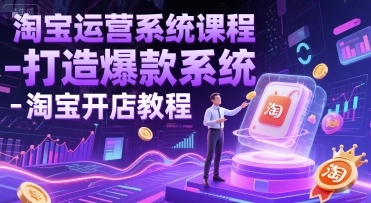 淘宝运营系统课程-打造爆款系统-淘宝开店教程宝哥轻创业_网络项目库_分享创业资讯_最新网创免费网络项目资源宝哥网创资源项目库