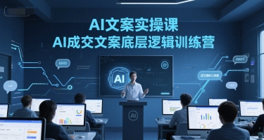 AI文案实操课,AI成交文案底层逻辑训练营 AI文案实操课,AI成交文案底层逻辑训练营