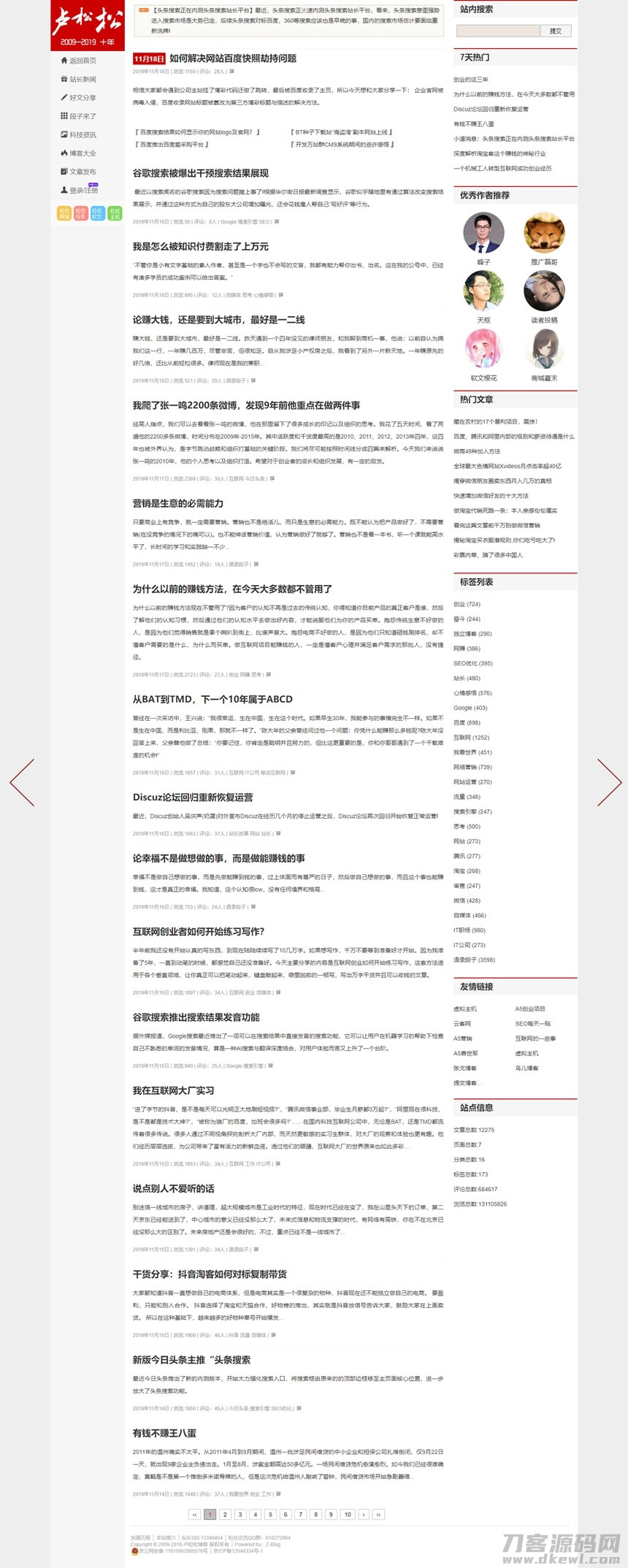 高仿卢松松WordPress个人博客主题Luss V1.22宝哥轻创业_网络项目库_分享创业资讯_最新网创免费网络项目资源宝哥网创资源项目库