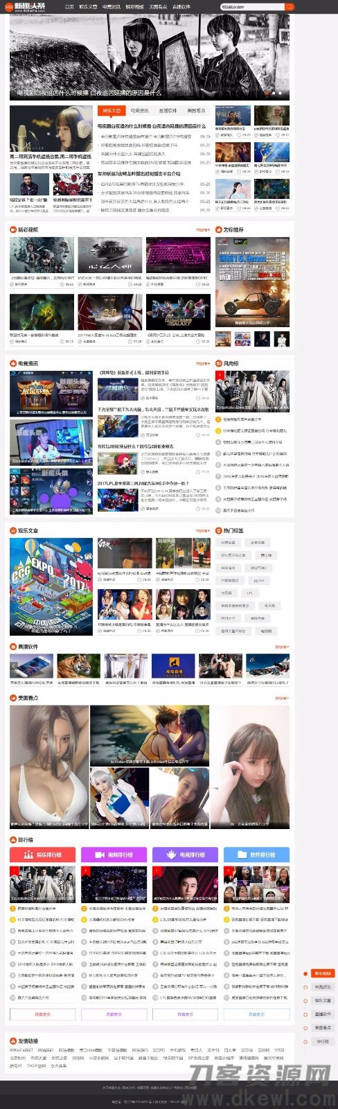 帝国cms内核仿《新趣头条》娱乐游戏资讯网站源码宝哥轻创业_网络项目库_分享创业资讯_最新网创免费网络项目资源宝哥网创资源项目库