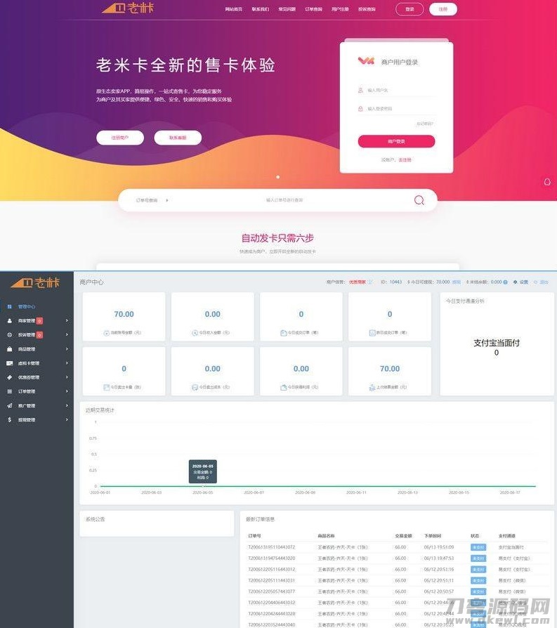 老米卡二开API代销系统开源源码+知宇发卡系统内核宝哥轻创业_网络项目库_分享创业资讯_最新网创免费网络项目资源宝哥网创资源项目库