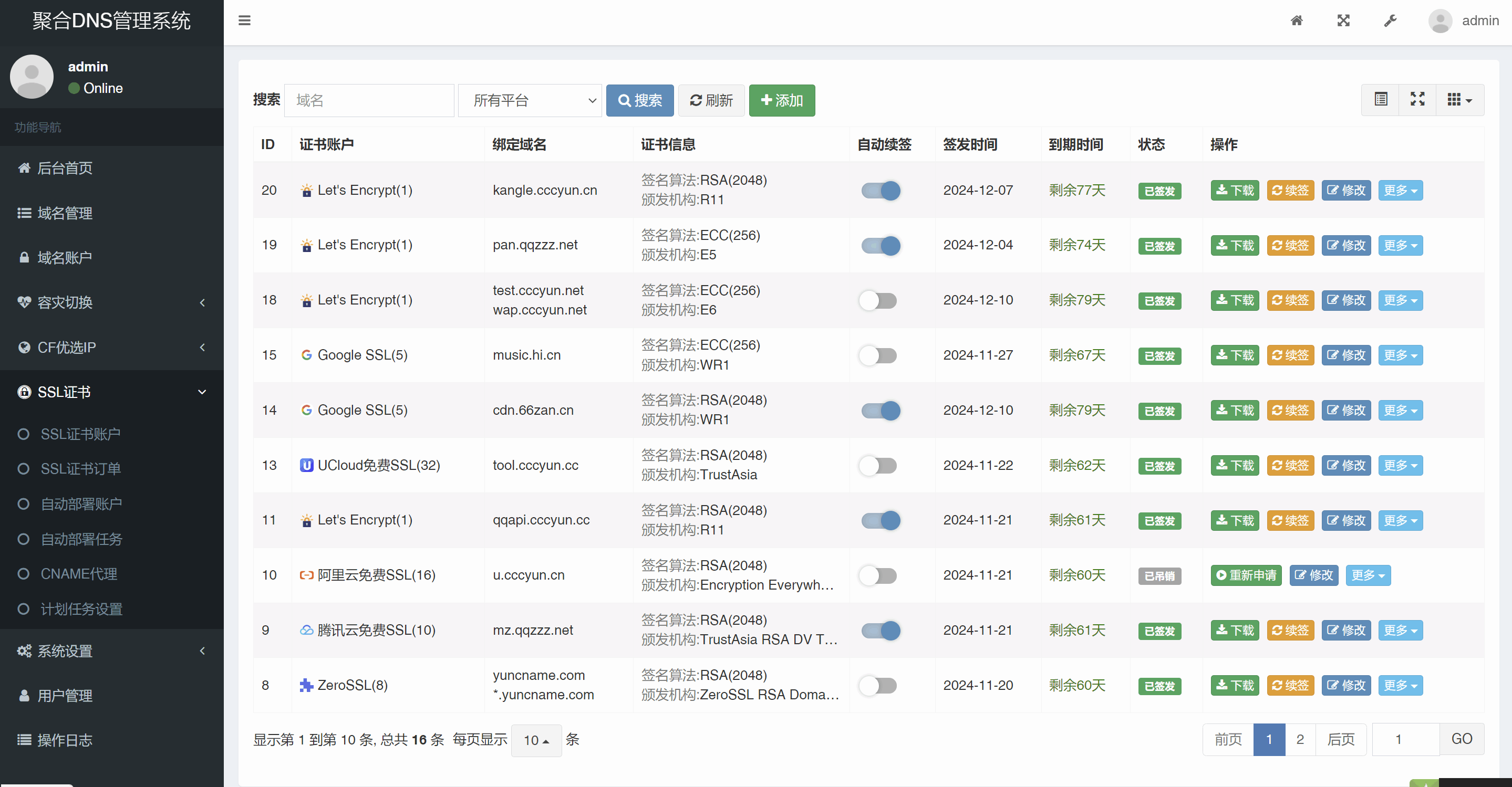 图片[4]宝哥轻创业_网络项目库_分享创业资讯_最新网创免费网络项目资源彩虹聚合DNS管理系统源码V2.0.1，SSL证书自动申请与部署宝哥轻创业_网络项目库_分享创业资讯_最新网创免费网络项目资源宝哥网创资源项目库