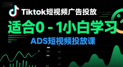 Tiktok短视频广告投放，适合0-1小白学习ADS短视频投放课宝哥轻创业_网络项目库_分享创业资讯_最新网创免费网络项目资源宝哥网创资源项目库