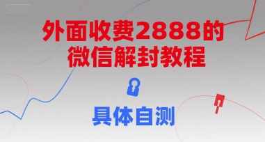 外面收费2888的微信解封教程，具体自测宝哥轻创业_网络项目库_分享创业资讯_最新网创免费网络项目资源宝哥网创资源项目库
