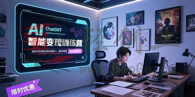 AI智能变现训练营，ChatGPT写作变现，电影解说制作，图文带货方法论宝哥轻创业_网络项目库_分享创业资讯_最新网创免费网络项目资源宝哥网创资源项目库
