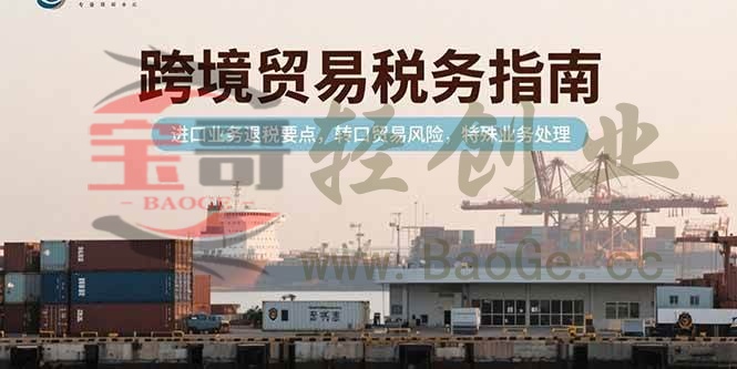 跨境贸易税务指南，进口业务退税要点，转口贸易风险，特殊业务处理宝哥轻创业_网络项目库_分享创业资讯_最新网创免费网络项目资源宝哥网创资源项目库