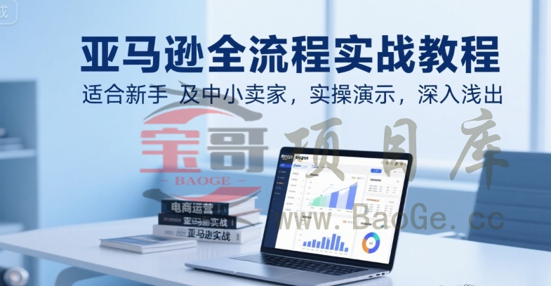 亚马逊全流程实战教程，适合新手及中小卖家，实操演示，深入浅出宝哥轻创业_网络项目库_分享创业资讯_最新网创免费网络项目资源宝哥网创资源项目库
